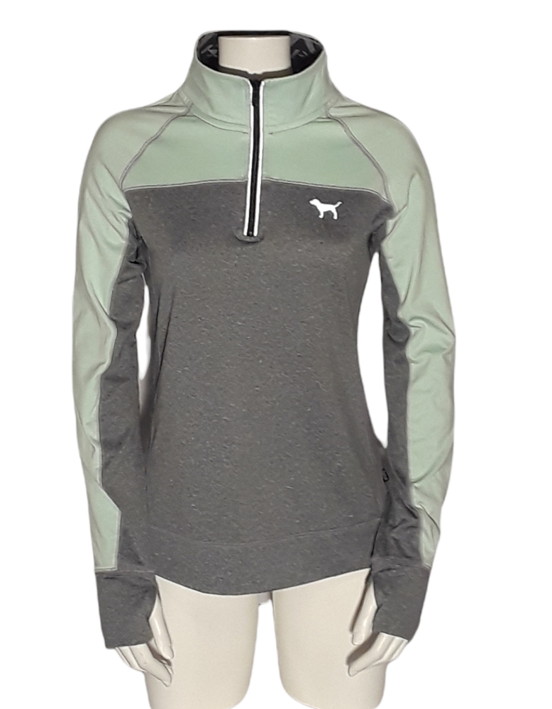 PINK VS Gray and mint green pullover